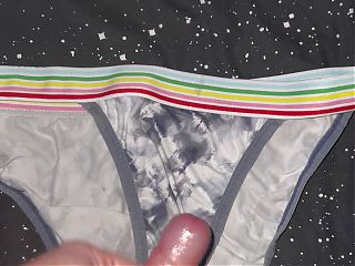 Small Dick Cum in panties 