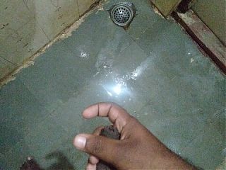 Indian Telugu Boy Mastrubating in Bathroom Black Cock